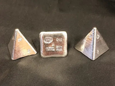 8oz YPS 3D 999 Fine Solid Silver Pyramid